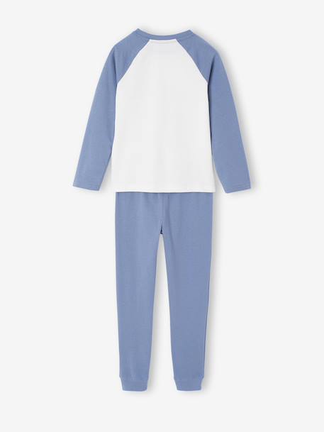 Lot de 2 pyjamas garçon imprimés véhicules bleu nuit - vertbaudet enfant 