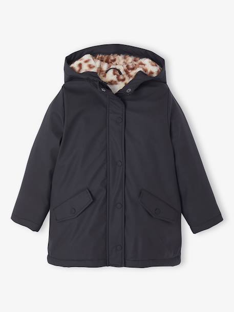 Fille-Manteau, veste-Ciré fille à capuche doublé sherpa 