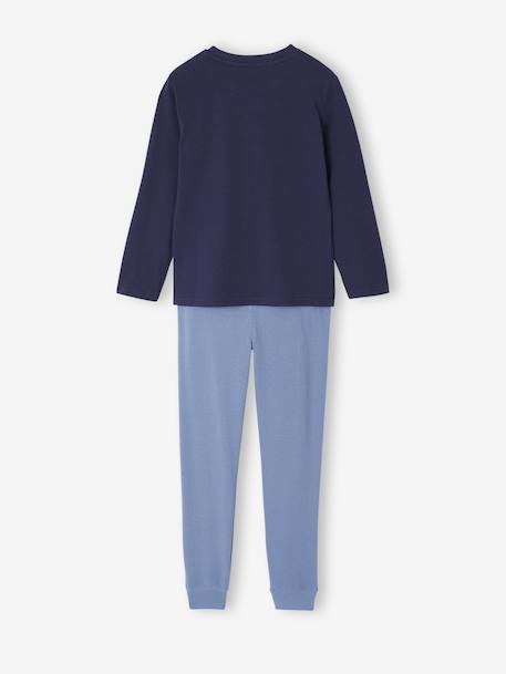 Lot de 2 pyjamas garçon imprimés véhicules bleu nuit - vertbaudet enfant 