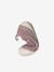 Soepele babyslofjes met klittenband goud+oudroze - vertbaudet enfant 