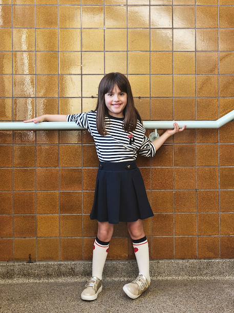 Fille-Jupe-Jupe fille plissée maille piquée 