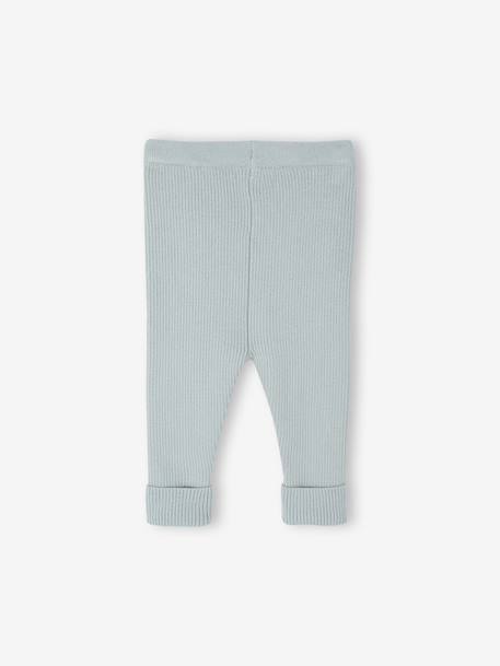 Tricot meegroeilegging baby blauwgroen+gemêleerd beige+grijs - vertbaudet enfant 