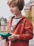 Sweater met rits en capuchon met jongensprint roest - vertbaudet enfant 