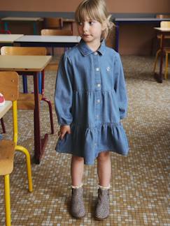 Meisje-Jurk-Jurk van lichtgewicht denim voor meisjes