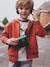 Sweater met rits en capuchon met jongensprint roest - vertbaudet enfant 