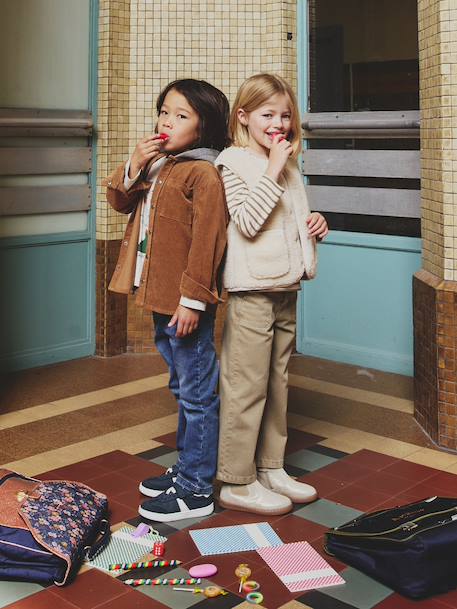 Jean garçon droit morphologique MEDIUM garçon DENIM BRUT+STONE - vertbaudet enfant 