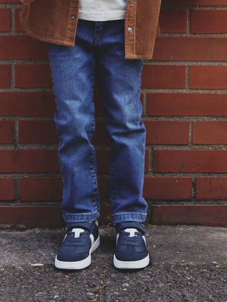 Jean garçon droit morphologique MEDIUM garçon DENIM BRUT+STONE - vertbaudet enfant 