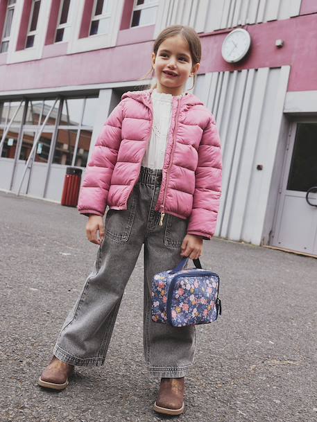 Jean fille large charpentier bleu clair+bleu moyen+denim gris - vertbaudet enfant 