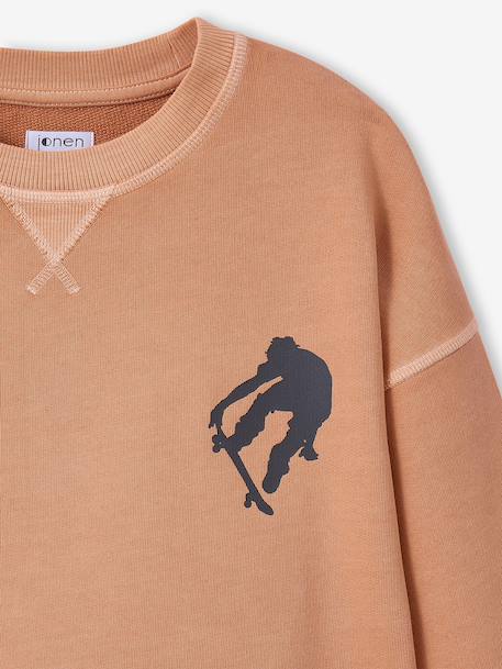 Lot 2 de sweats garçon unis col rond caramel - vertbaudet enfant 