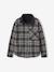 Chemise garçon réversible flanelle et velours anthracite - vertbaudet enfant 