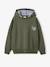 Sweat garçon à capuche kaki - vertbaudet enfant 