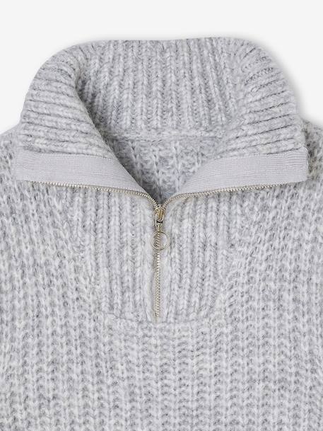 Pull camionneur sans manches fille gris chiné - vertbaudet enfant 