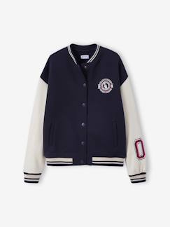 -Blouson teddy en molleton avec détail numéro manche fille