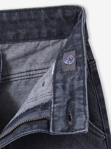 Jean large poches charpentier fille bleu moyen+denim gris - vertbaudet enfant 