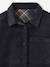 Chemise garçon réversible flanelle et velours anthracite - vertbaudet enfant 