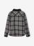 Chemise garçon réversible flanelle et velours anthracite - vertbaudet enfant 