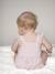 Salopette courte bébé en coton et lyocell lilas - vertbaudet enfant 