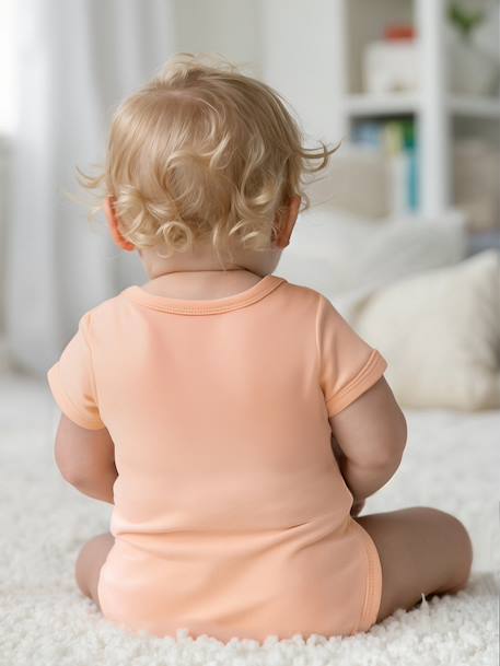 Set met 5 rompers korte mouwen ecru - vertbaudet enfant 