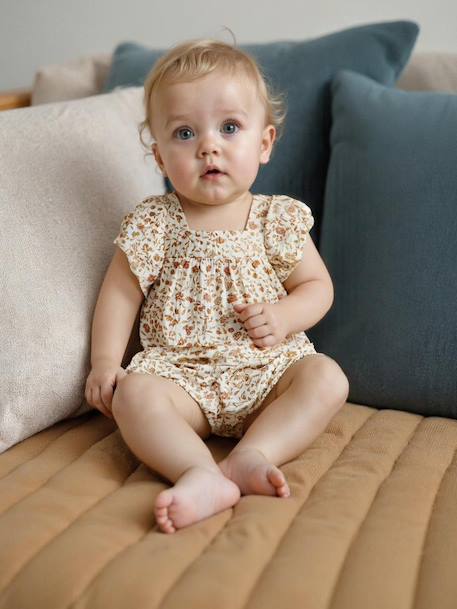 Bébé-Coffret cadeau robe + bloomer + bandeau bébé