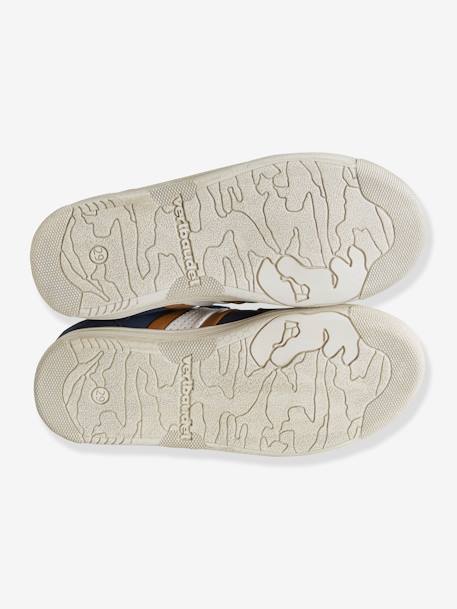 Tennisschoenen met klittenband voor jongens bruin+NAVY - vertbaudet enfant 