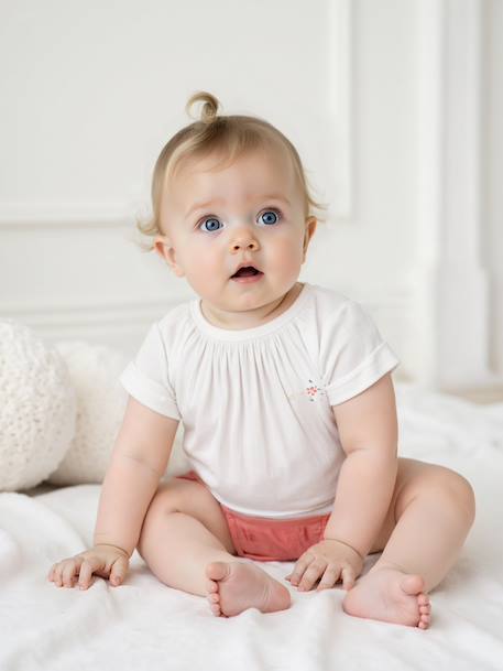 Lot de 2 pyjashorts bébé corail fluo - vertbaudet enfant 