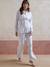 Ensemble 2 pièces pyjama uni Before and After personnalisable bleu ciel - vertbaudet enfant 