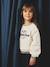 Sportieve sweater met tennisclub motief voor meisjes ecru - vertbaudet enfant 