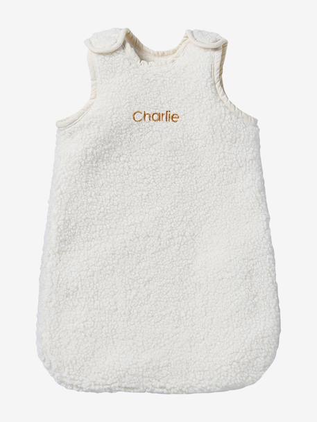 Trappelzak voor pop van katoen beige+ecru+rood - vertbaudet enfant 