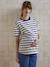 T-shirt rayé de grossesse en coton biologique* rayé marine - vertbaudet enfant 