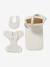 Premium poppenluiertas + luier + slab ecru+rood - vertbaudet enfant 