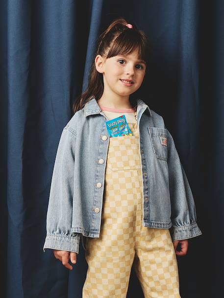 Fille-Chemise, blouse, tunique-Chemise fille en jean forme loose 