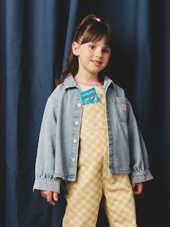 Meisje-Hemd, blouse, tuniek-Spijkerblouse voor meisjes met losse pasvorm