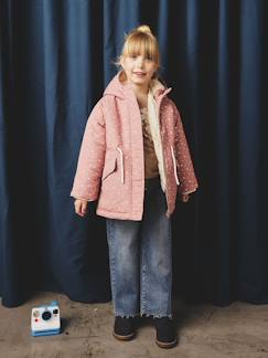 -Parka fille à capuche 3 en 1 parka + veste matelassée