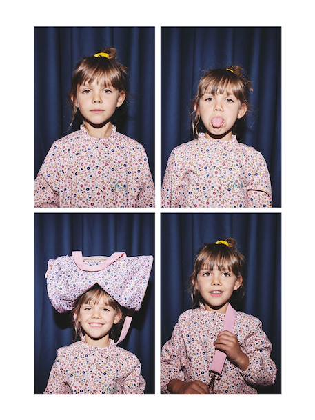 Tablier fille personnalisable à fleurs Lilibeth rose - vertbaudet enfant 