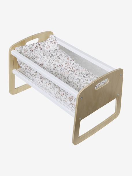 Deken + kussensloop pop van katoengaas beige+roze - vertbaudet enfant 