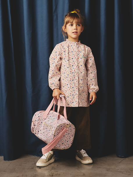 Tablier fille personnalisable à fleurs Lilibeth rose - vertbaudet enfant 