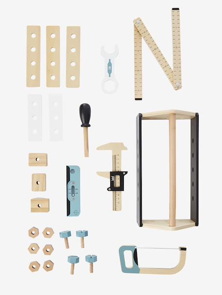Boîte à outils du bricoleur en bois FSC® noir - vertbaudet enfant 