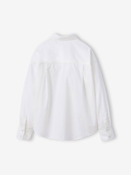 Chemise fille blanc - vertbaudet enfant 