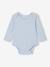 Set van 3 body's voor pasgeborenen van ribgebreide en interlock stof hemelsblauw - vertbaudet enfant 