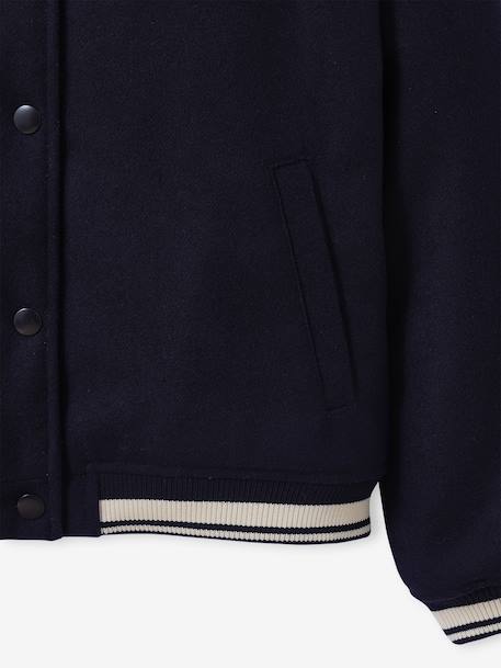 Veste fille style teddy marine - vertbaudet enfant 