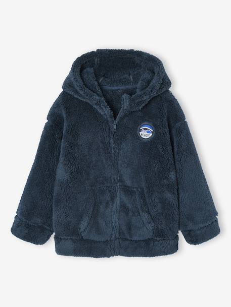 Veste Sherpa Nuit Garçon bleu nuit - vertbaudet enfant 