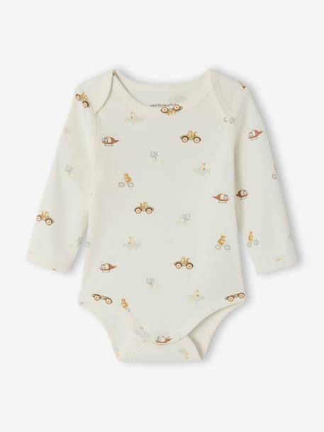 Lot de 5 bodies naissance avec ouverture américaine kaki - vertbaudet enfant 