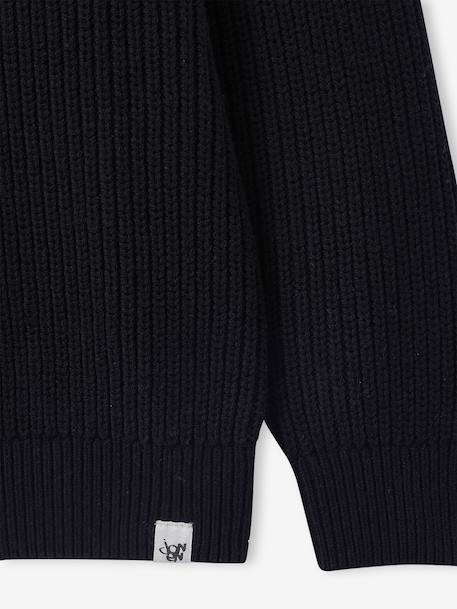 Pull garçon col camionneur anthracite - vertbaudet enfant 