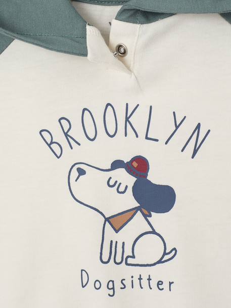 T-shirt met capuchon baby groen - vertbaudet enfant 