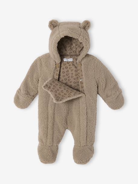 Gemengde combipilote met luipaardvoering capsule familie ENVIE DE FRAISE taupe - vertbaudet enfant 