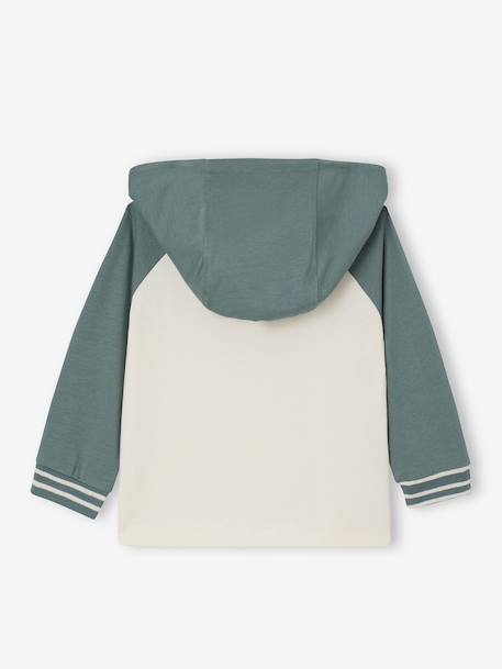 T-shirt met capuchon baby groen - vertbaudet enfant 
