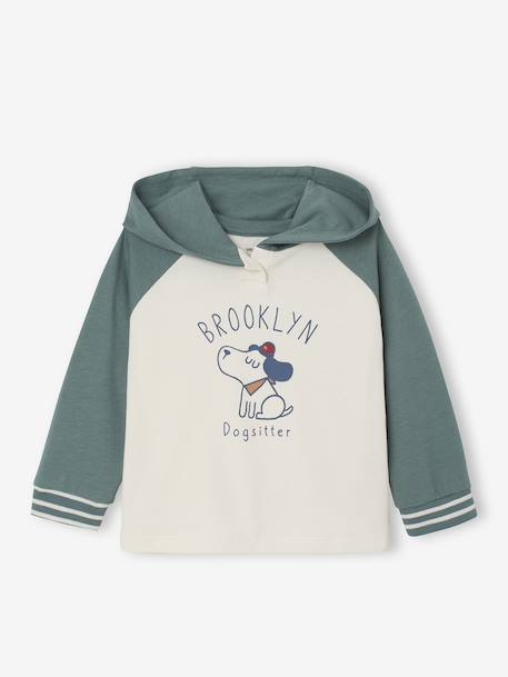 T-shirt met capuchon baby groen - vertbaudet enfant 