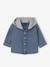 Personaliseerbaar denim hemd voor baby's met capuchon stone - vertbaudet enfant 