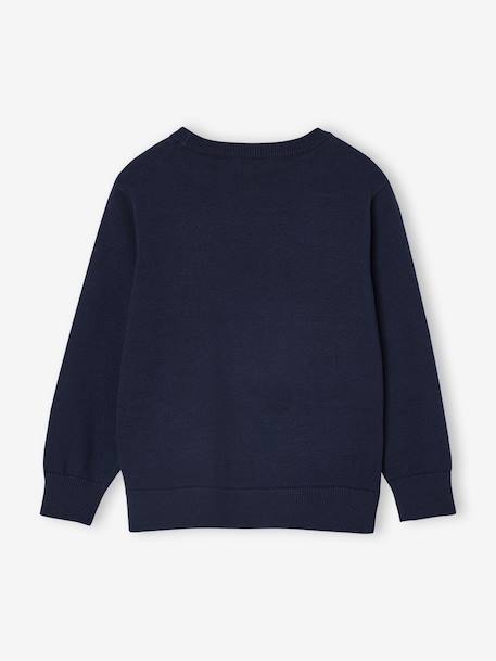 Pull garçon jacquard motif animal marine - vertbaudet enfant 