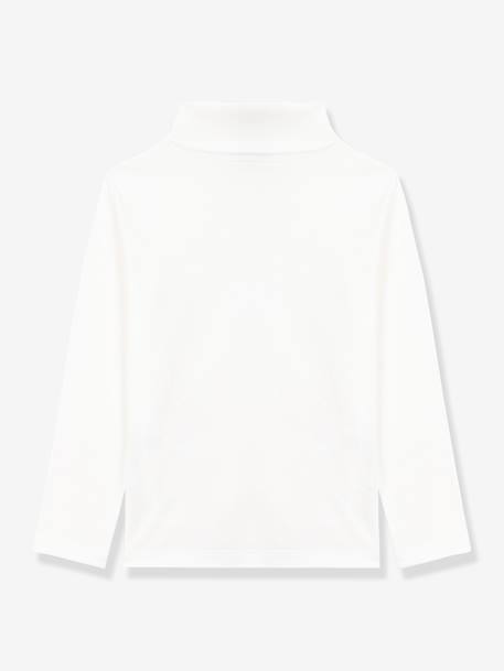 Sous-pull enfant en coton uni blanc - vertbaudet enfant 